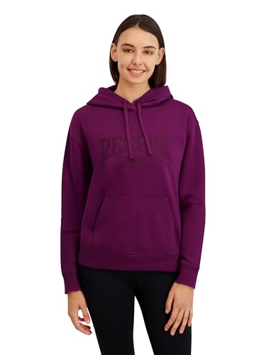 La Mejor Recopilación de Sudaderas para Mujer del mes. 49 Reebok - Sudadera con capucha para mujer, remolacha encurtida, Large