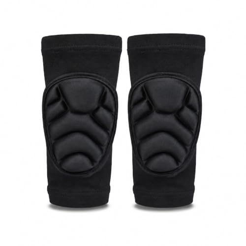 Yunmeryker Rodilleras y Niño, Protección Acolchada Espuma EVA, para Niños 4-7 Años , Negro , Rodilleras para niños XXS (4-7 años)