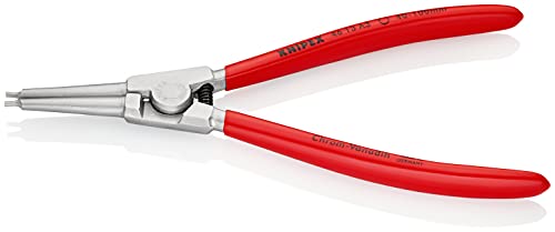 KNIPEX Circlip Pliers for External Circlips on Shafts Chrome-Plated with Plastic Coating 210 mm, 46 13 A3 - Image 4