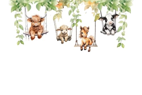 Image of Jungle Theme Wall Sticker for Kids Room Decor - Fun Animal Growth Chart with Giraffe, Elephant, Tiger, Panda, and More - Peel & Stick Removable Nursery Wall Decal (F, Extra Large)