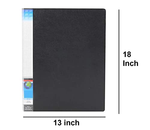 Image of True-Ally A3 4D Ring Binder File for Documents, Projects & Certificates, Ring Binder Box Board File (Mix Color) (A3-1 File)