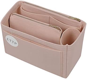 Purse Organizer, Felt Bag Organizer Insert For Speedy, Neverfull, Tote, Handbag, 8 Colors 5 Sizes (Medium, Beige)