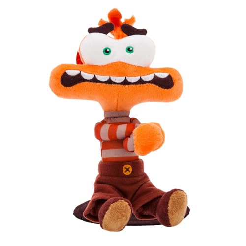 Disney Store Official Anxiety Magnetic Shoulder Plush - Inside Out 2 Stuffed Animals - Magnetic Feature for Shoulder Wear - 6 Inch Plush Figure Toys with Embroidered Details, Detailed Sculpting