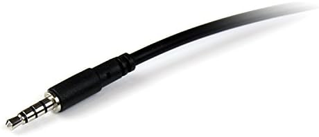 StarTech.com 1m 3.5mm 4 Position TRRS Headset Extension Cable - M/F - audio Extension Cable for iPhone (MUHSMF1M), Black