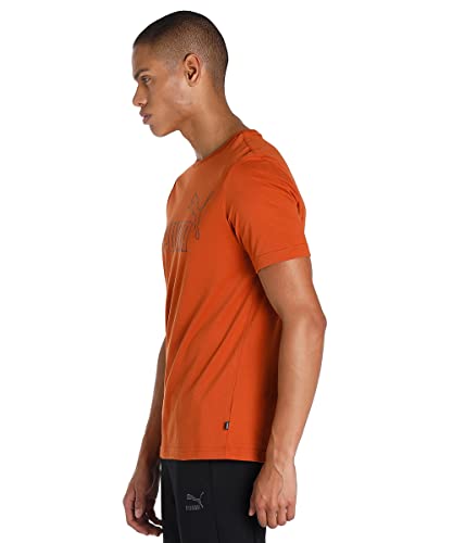Image of Puma Men Cotton Solid Regular Fit Tees