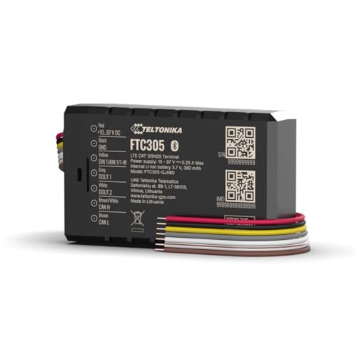 Teltonika FTC305 Traceur GPS 4G LTE Cat 1 pour véhicules électriques, lecture CAN bus, design compact OEM