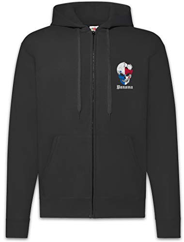 Panama Football Skull I Zip Hoodie : le sweat à capuche zippé contre le froid des tribunes