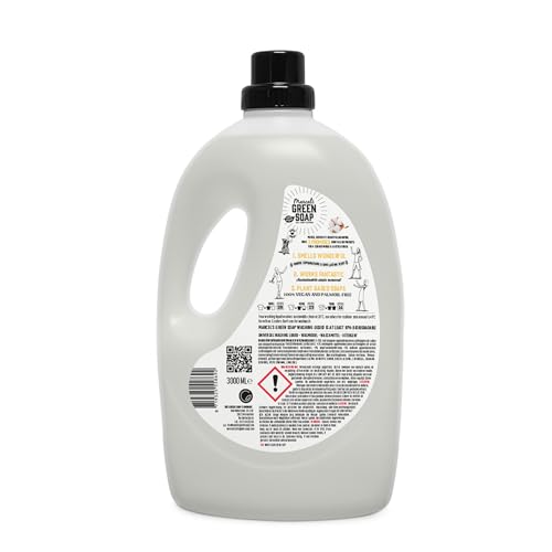 Marcel's Green Soap - Washing Liquid Vanilla & Cotton 3L - Laundry Detergent - Palm oil free - 100% Vegan - 97% Biodegradable - 69 Washes - Image 2
