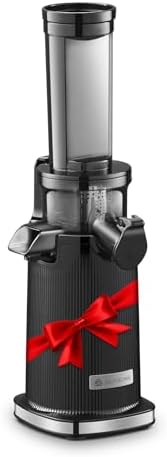 Aobosi Compact Small Mini Juicer Machines Space-Saving Slow Masticating Juicer with High Juice Yield, Cleaning Brush Included, Small Cold Press Juicer Fit for Travel/Picnic/Office(Black)