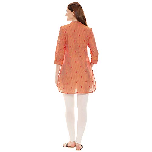 Image of STOP by Shoppers Womens Band Collar Striped Kurta (206312739-P)