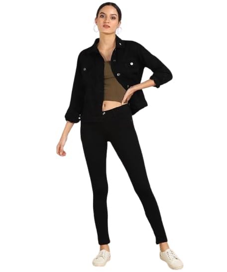 Image of Women Jeans Slim Fit Mid-Rise Clean Look Stretchable Jeans
