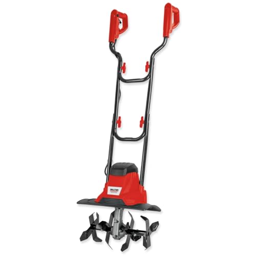 WALTER Gartenfräse 1200 W – Leistungsstarke Elektro-Motorhacke, Ergonomischer Doppelhandgriff, Zwei-Punkt-Sicherheitsschalter, Robuster Stahlrahmen,...