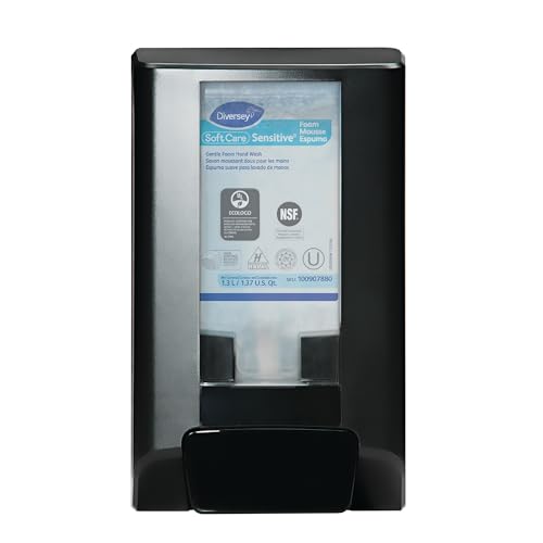 Image of Diversey IntelliCare Manual Hand Hygiene Dispenser, Black, 6 Pack
