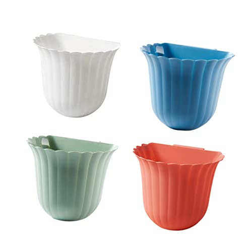 Contenedor de basura rectangular para pared Luxshiny 4 Pcs