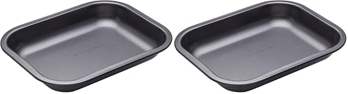 Petit plat à rôtir en acier de 1 mm d'épaisseur MasterClass pour une cuisson de précision - 2