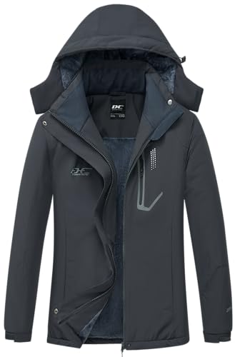 Diamond Candy Women's Winter Ski Jacket Hooded Windproof Warm Jackets Snow Waterproof Rain Coat