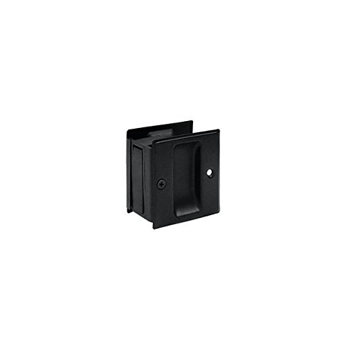 Deltana SDP25 2-1/2" x 2-3/4" Cerradura de paso ajustable para puerta corredera de bolsillo, latón sólido, acabado latón pulido miniatura 1