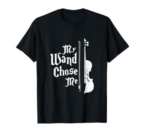 Violin Tee- My Wand Chose Me Magic Wizard T-Shirt T-Shirt