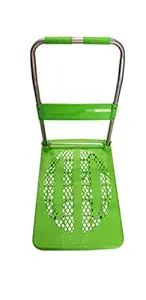 Bigapple Heavy Weight King, Foldable Trolley with 300kg Capacity and Super Mute Nylon castors(Green)