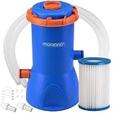 Monzana Depuradora Piscina 3800L/h 90W Bomba de Filtro Limpieza Piscinas Grandes Filtro de Cartucho
