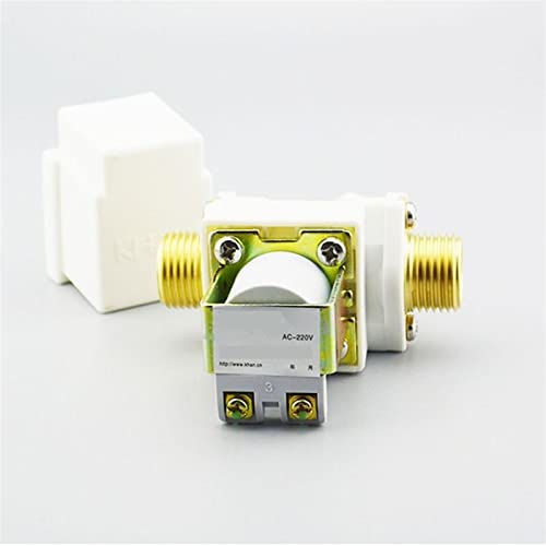 Électrovanne AC 220V laiton G1/2 vanne de rechange entrée eau - 4