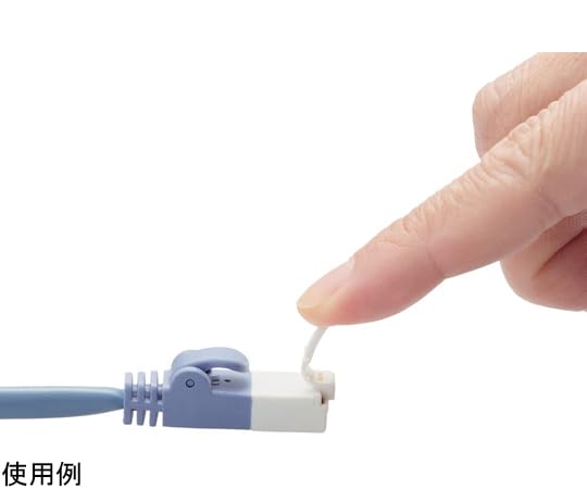 Elecom LD-CTT/BU2/RS1 LAN Cable, CAT5e Compliant, EU RoHS Directive Compliant, Nail Break Prevention, Simple Packaging Specifications, 6.6 ft (2 m), Blue, Set of 10