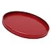 Drewniany talerz, taca na żywność czerwona okrągła drewniana do przechowywania żywności na owoce/sztućce tace na kawę herbatę do kuchni domowa restauracja(27cm)