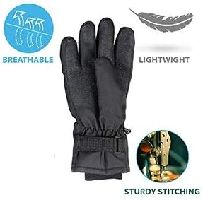 Miniatura 4 de Guantes cálidos con calefacción para hombres y mujeres, un tamaño para adultos, térmicos, eléctricos, a pilas, guantes de calentamiento perfectos