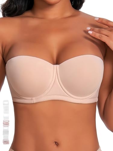 Dvpol 40ddd Strapless Bra Beige