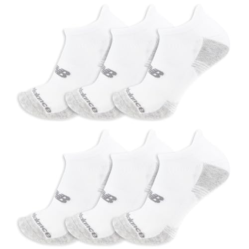 Image of New Balance Unisex Adult Performance Cushioned No Show Socks, 6-12 Pairs