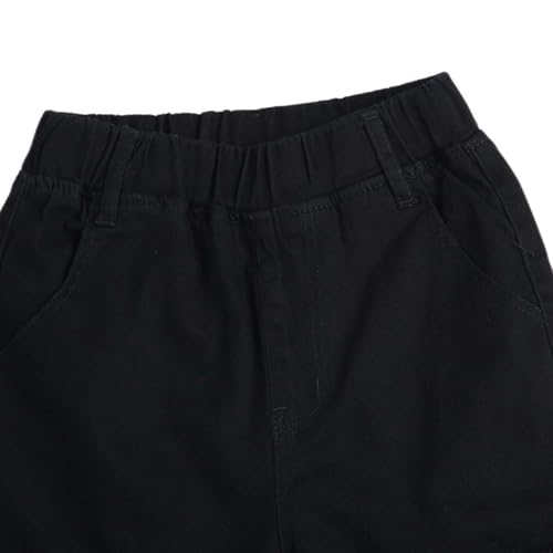 Boys Cargo Pants Slim Fit Husky Pant Elastic Waist Joggers with Multi Pockets Hiking Outerwear4