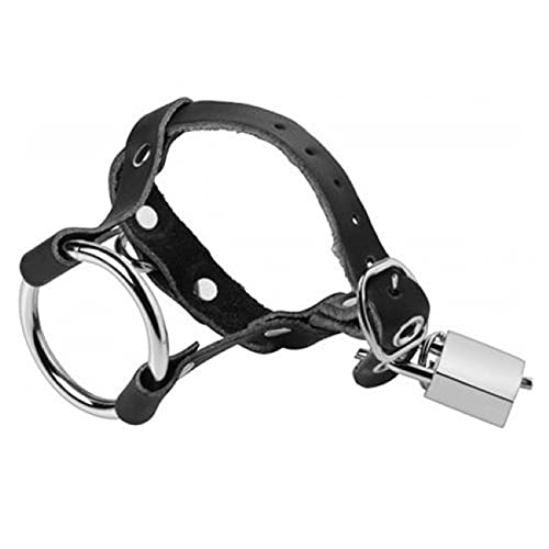 Bondage Masters Cock Ring with Balls Strap, Lockable