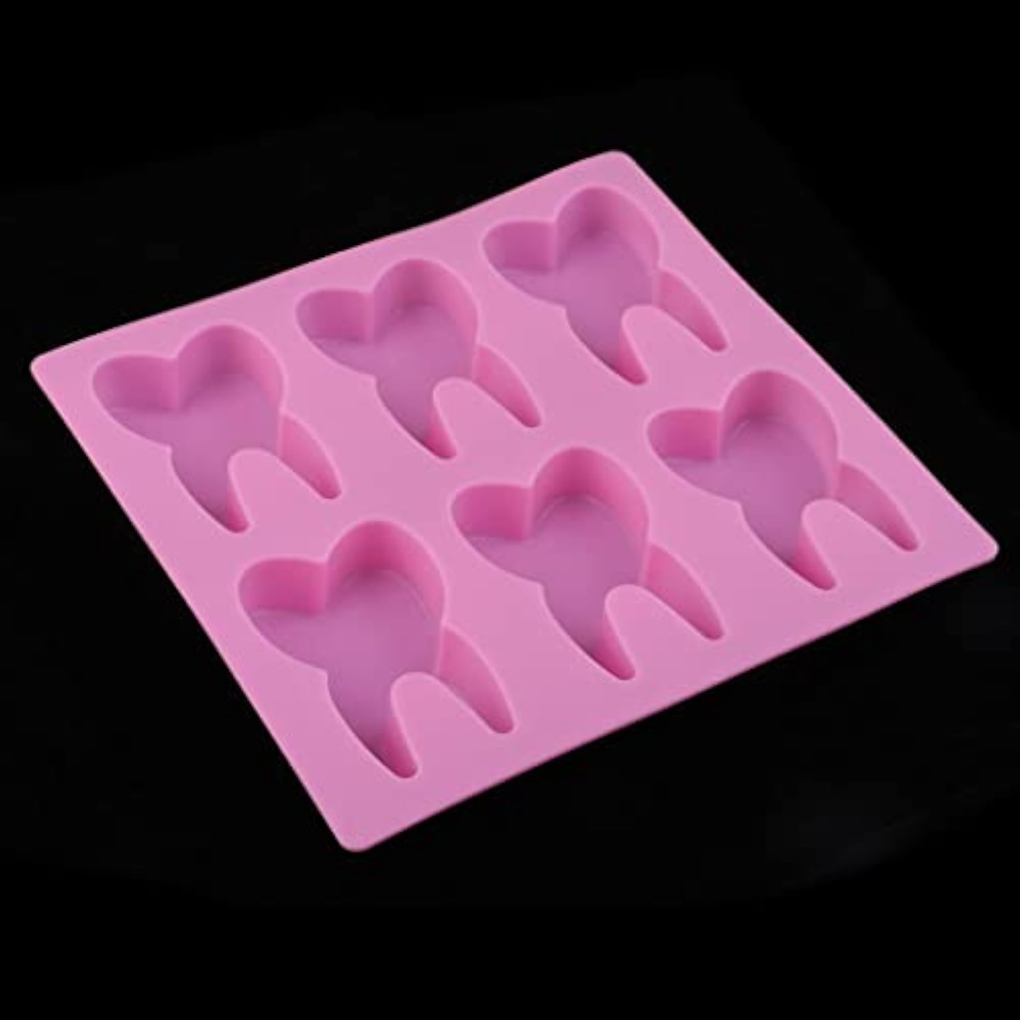 2 DIY Tooth Shape Silicone Molds for Cake Modeling