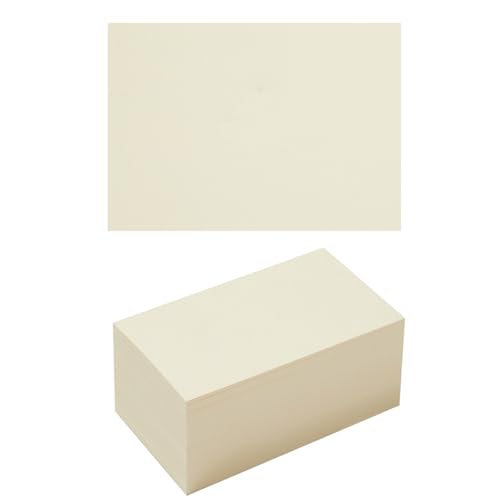 50 Sheets Blank Cardstock Paper 250 GSM Thick Heavy Cards Stock for DIY Art Projects, Card Making, Postcards, Greeting Cards, Birthday Party, Wedding Invitation (Cream, 5x7 inches)