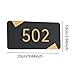 Qianly Address Plaque Door Number Sign House Acrylic Easy Installation Home Outside Street Weather Resistant Ornament Rectangle, Style D