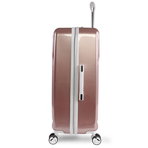 BEBE Women's Luggage Stella 29" Hardside Check in Spinner, Telescoping Handles, Rose Gold, One Size - Image 8