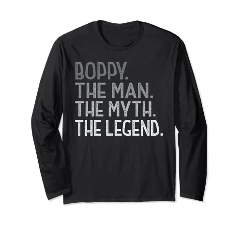 Boppy The Myth the Legend for Grandpa Father's Day Boppy Long Sleeve T-Shirt