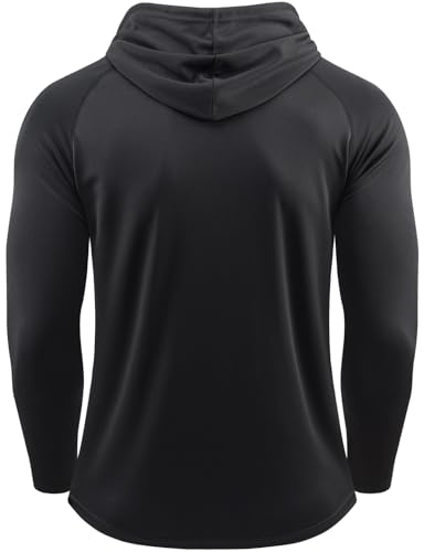 Men Quick Dry Hoodies Compression Shirt Long Sleeve Workout Athletic Gym Hoodie Shirts2