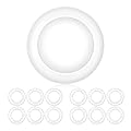 PARMIDA (12 Pack) 5/6 Inch Dimmable LED Disk Light Surface Flush Mount 15W, UL Listed, Recessed Retrofit Ceiling Lights, Energy Star, Installs into Junction Box Or Recessed Can,1050lm - 5000K
