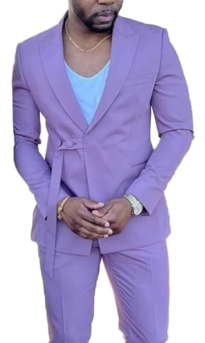 Men's Suit for Men Prom Wedding Blazer with Pants 2 Pieces Set Formal Slim Fit Men Casual Business Prom Tuxedo Suit