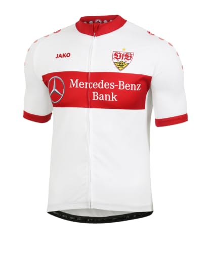 JAKO Erwachsene Fahrradtrikot VfB Stuttgart, weiß, M, ST4200 Fashion