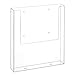Produktbild DIN A4 Wandprospekthalter mit Bohrlöchern/Prospekthalter/Flyerhalter/Wandmontage/Transparent - Zeigis®