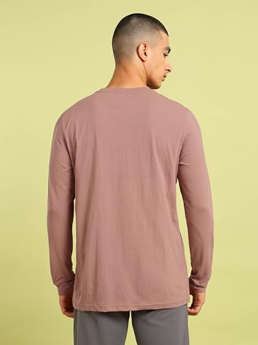 Image of TECHNOSPORT Men's Slim Fit Full Sleeve Crew Neck T-Shirt, COTFLEX Quick Dry Moisture Wicking Stretchable Sports Gym and Casual Wear