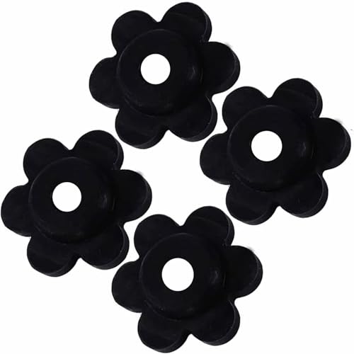 AB Max Garden Flag Stoppers - Durable Rubber Black Rings for American Lawn Pool Small Flag Stand Holder Pole Accessories