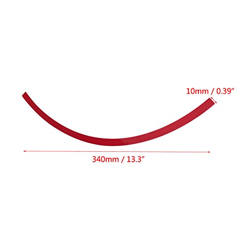 Tiras adhesivas universales para llantas de coche de color rojo reflectante 6
