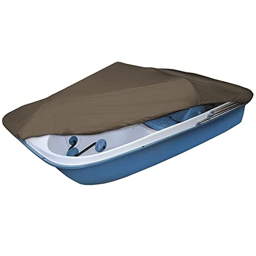 RIYIFER Pedal Boat Cover,420d Uv Protection Pedal Boat Cover Waterproof Sun Dolphin Pedal Boat Outdoor Paddle Boat Protection Covers for 3 Or 5 Person Pedal Boats,Brown,286 * 200cm