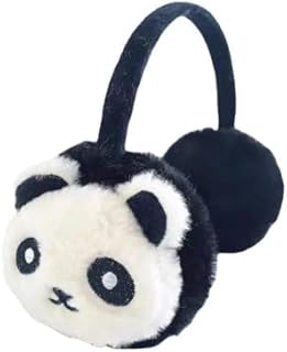 Moonlove Kids Earmuff Warm Panda Plush Faux Fur Winter Accessories Windproof Coldproof Ear Warmer Soft Cozy Thermal Fleece Cute Thicken Comfy Headband Ear Protector for Boys Girls