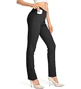 Alfiudad Womens Dress Pants Work Stretch Business Casual Petite/Regular/Tall Yoga Pant with Pockets