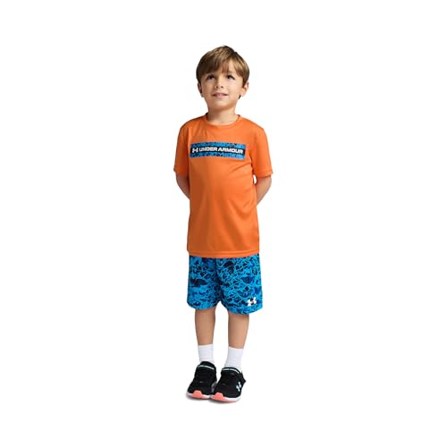 Image of Under Armour Boys' 2-piece Short Sleeve Graphic T-Shirt and Shorts Set, Lightweight & Breathable