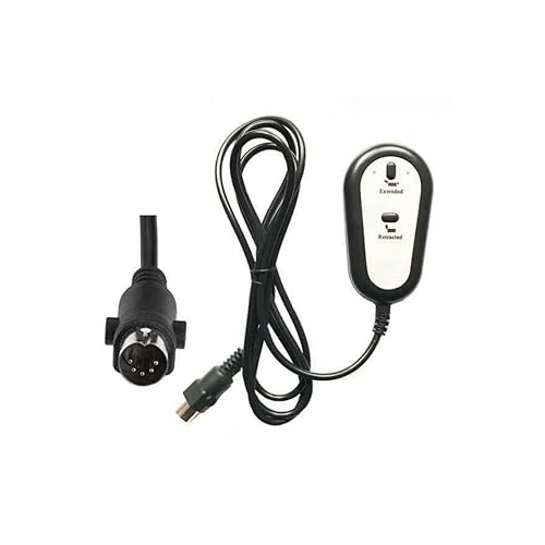 Wokyo Electric Sofa Remote Hand Control Replacement Remote Handset with USB Charging Port One Reset for Power Recliner Lift Chair Flex Steel Furniture 5 Pin 2 Button (Straight Head)